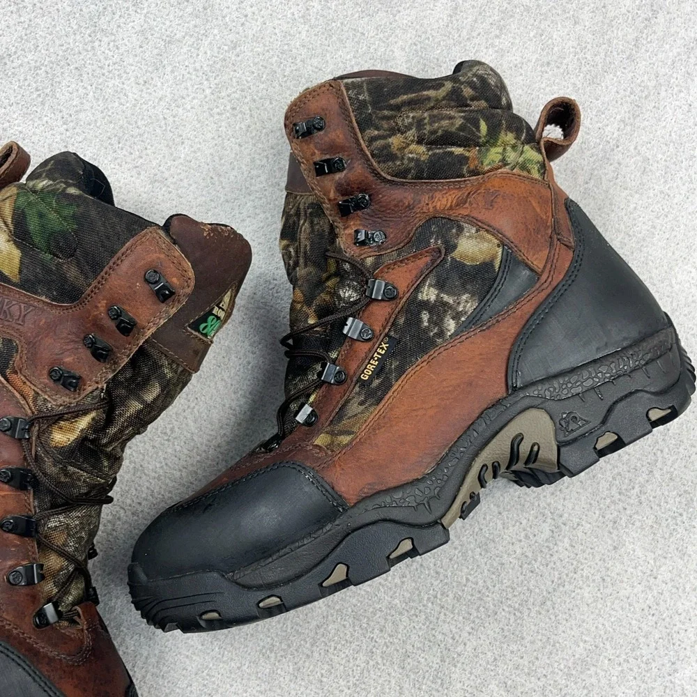 Rocky 800 Grams Gore-Tex Camo Boots Mens Size 12 Insulated Thinsulate